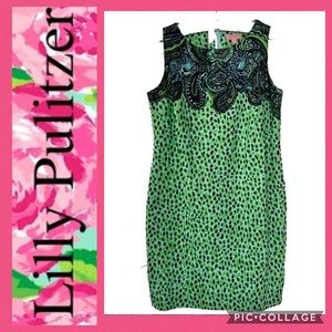 Lilly Pulitzer Leopard Print Shift Dress Size 10